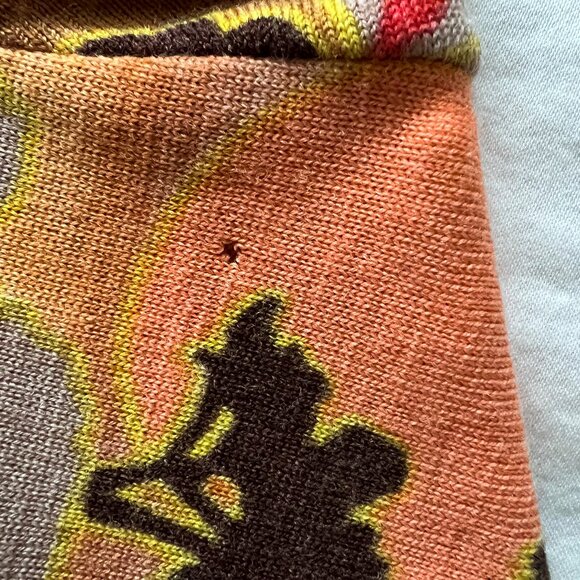 Goldworm Vtg 60s 70s - Psychedelic, Mod & Rare - 100% Virgin Merino Wool - Picture 13 of 14